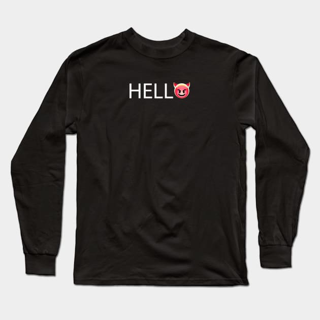 Hell-o Long Sleeve T-Shirt by Blacklinesw9